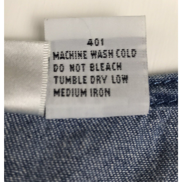 VTG Y2K Jeanology Denim Midi Dress Sleeveless Asymmetrical Hem Newport News 10 - Picture 10 of 10